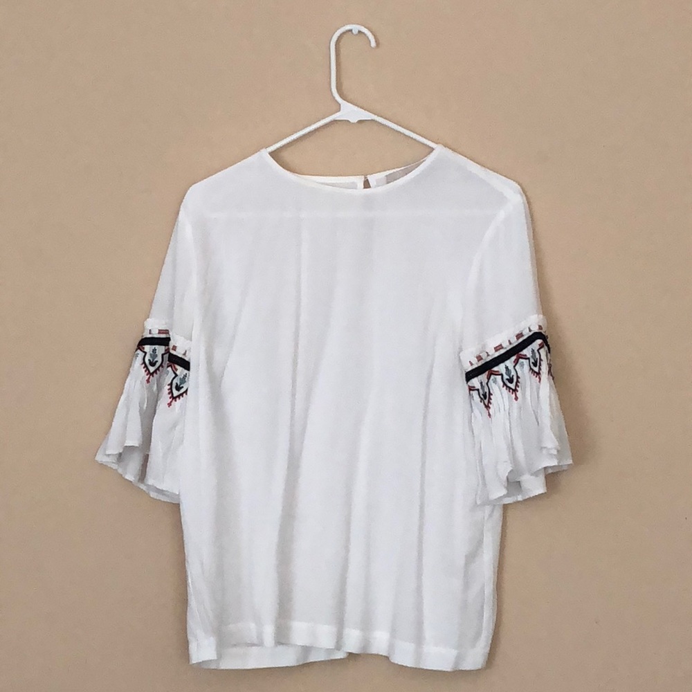 Loft Ruffle Sleeve Blouse